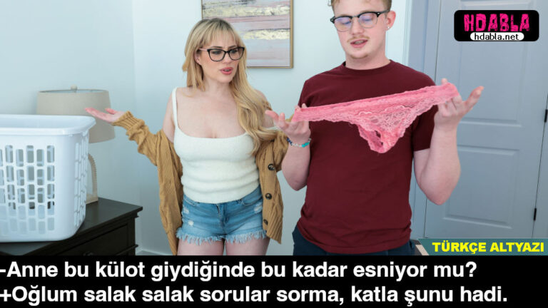 Sırf Annemin külotlarını ellemek için çamaşır katlamasına yardım ettim | HdAbla